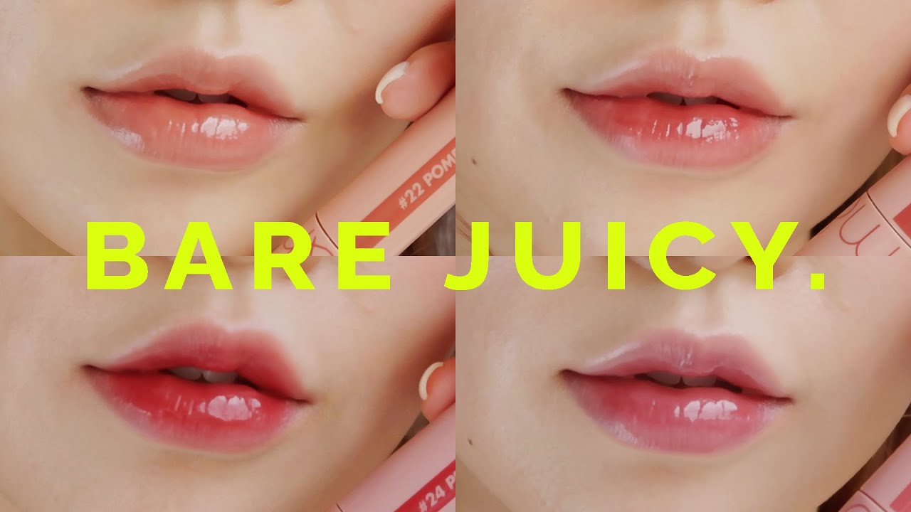 Romand Juicy Lasting Tint Swatches & Review 🍇 Bare Juicy | 롬앤 쥬시래스팅틴트 베어쥬시 전색상 발색 & 리뷰