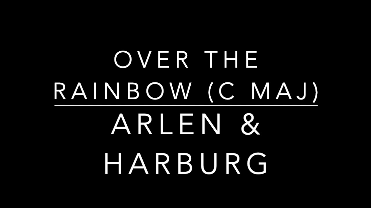Over the Rainbow (C maj) piano accompaniment