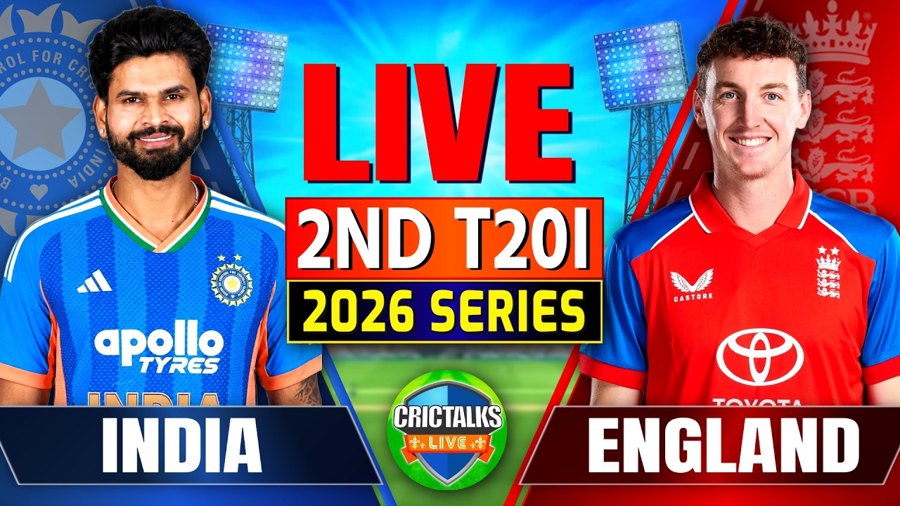 🔴 Live: India vs England 2nd T20I | 2026 Series | Cricket Match Score & Fan Commentary Today