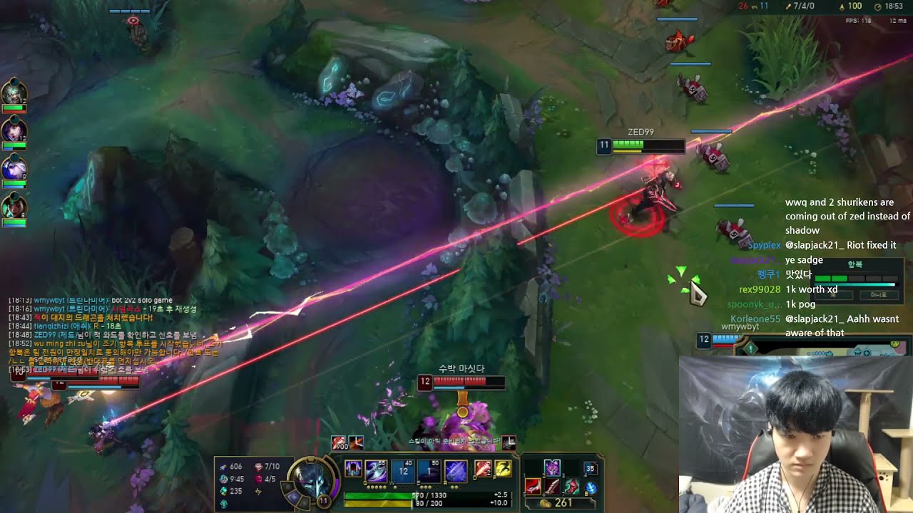 ZED99 PLAYS ZED VS HECARIM - KR CHALLENGER PATCH 12.4