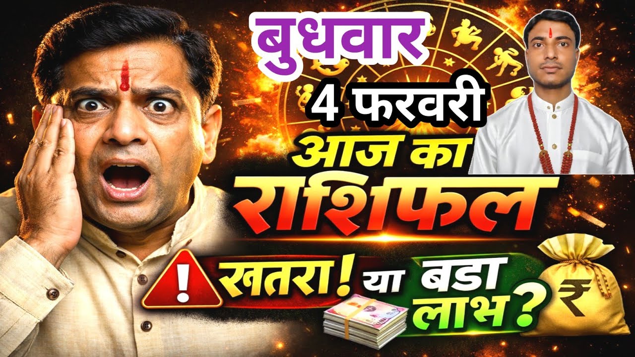 AAJ KA RASHIFAL | 4 February 2026 | आज का राशिफल | Today Horoscope | Dainik Rashifal |