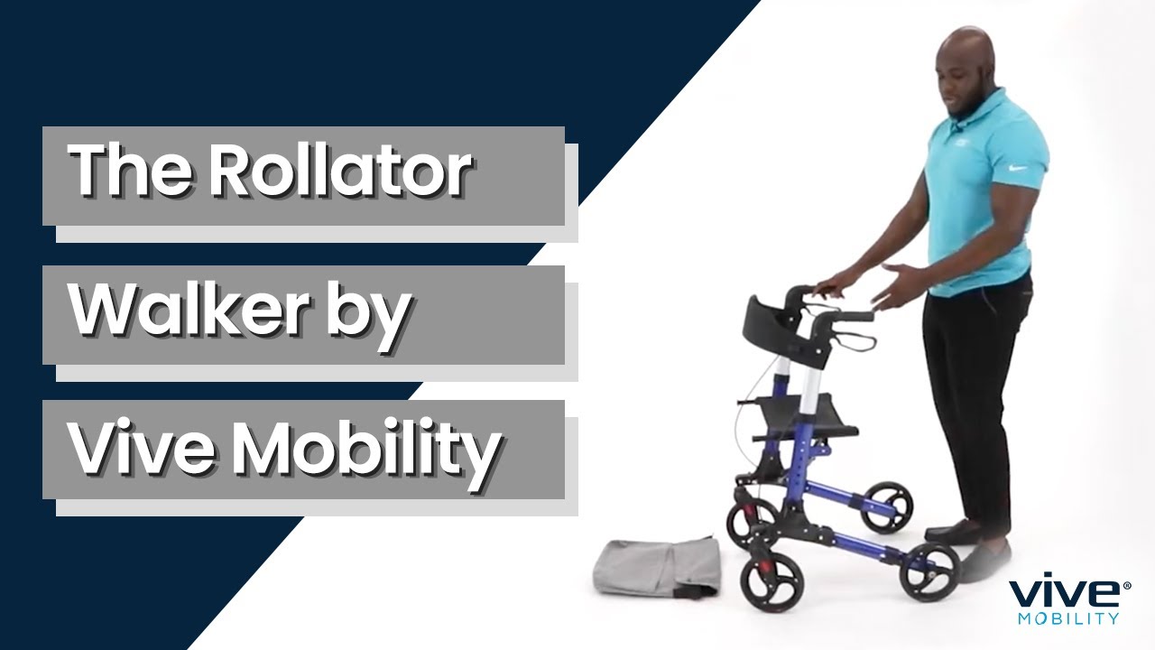 The Rollator Walker by Vive Mobility - Lightweight and Compact!