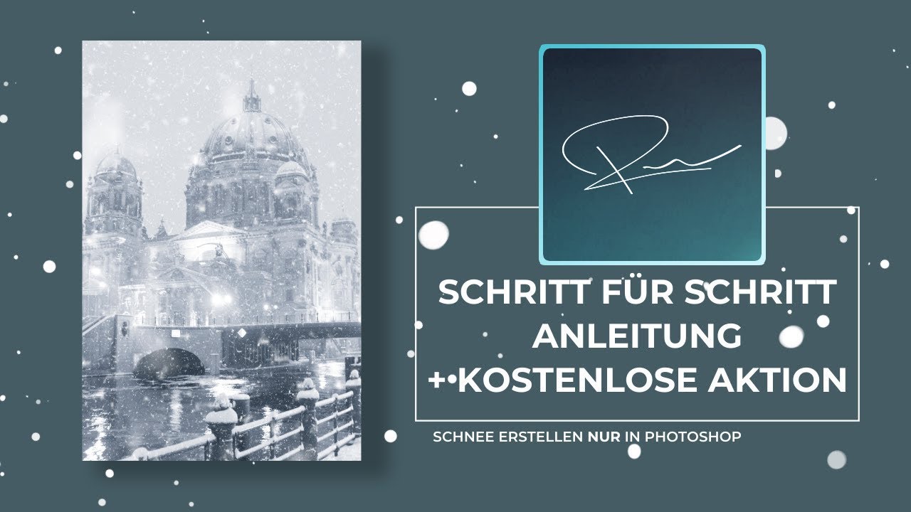 ❄️  [1/2] Schnee erstellen [Ganz Einfach] in #Photoshop