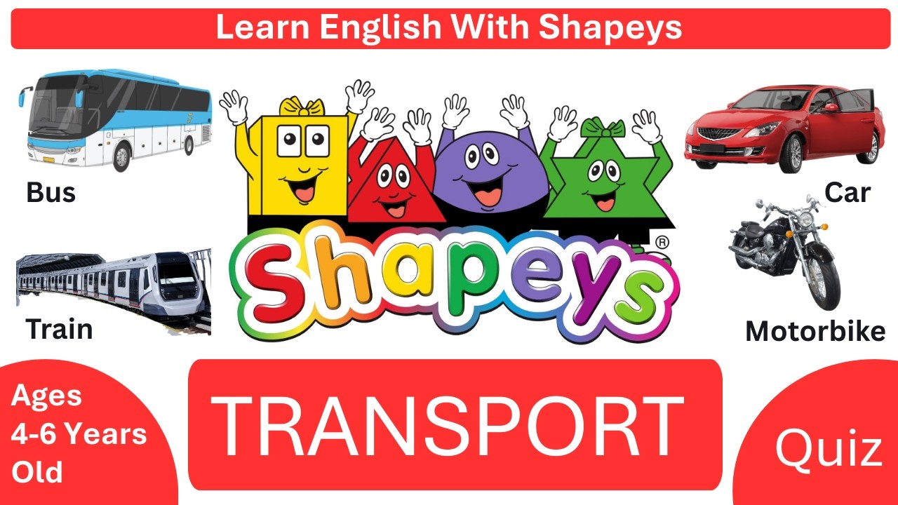 Can you Guess the Transport? Preschool Quiz with 5-Second Countdown | Shapeys