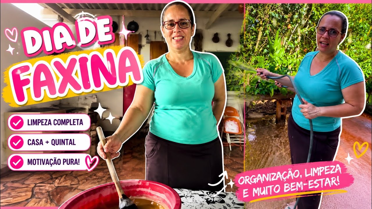 DIA DE FAXINA AQUI NO RANCHO