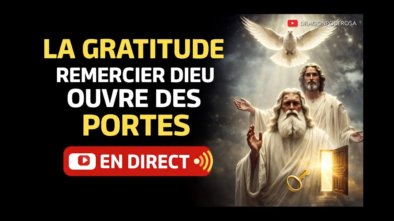 Prière pour Remercier Dieu 🔑🚪✨ La Gratitude est la Clé qui Ouvre Toutes les Portes