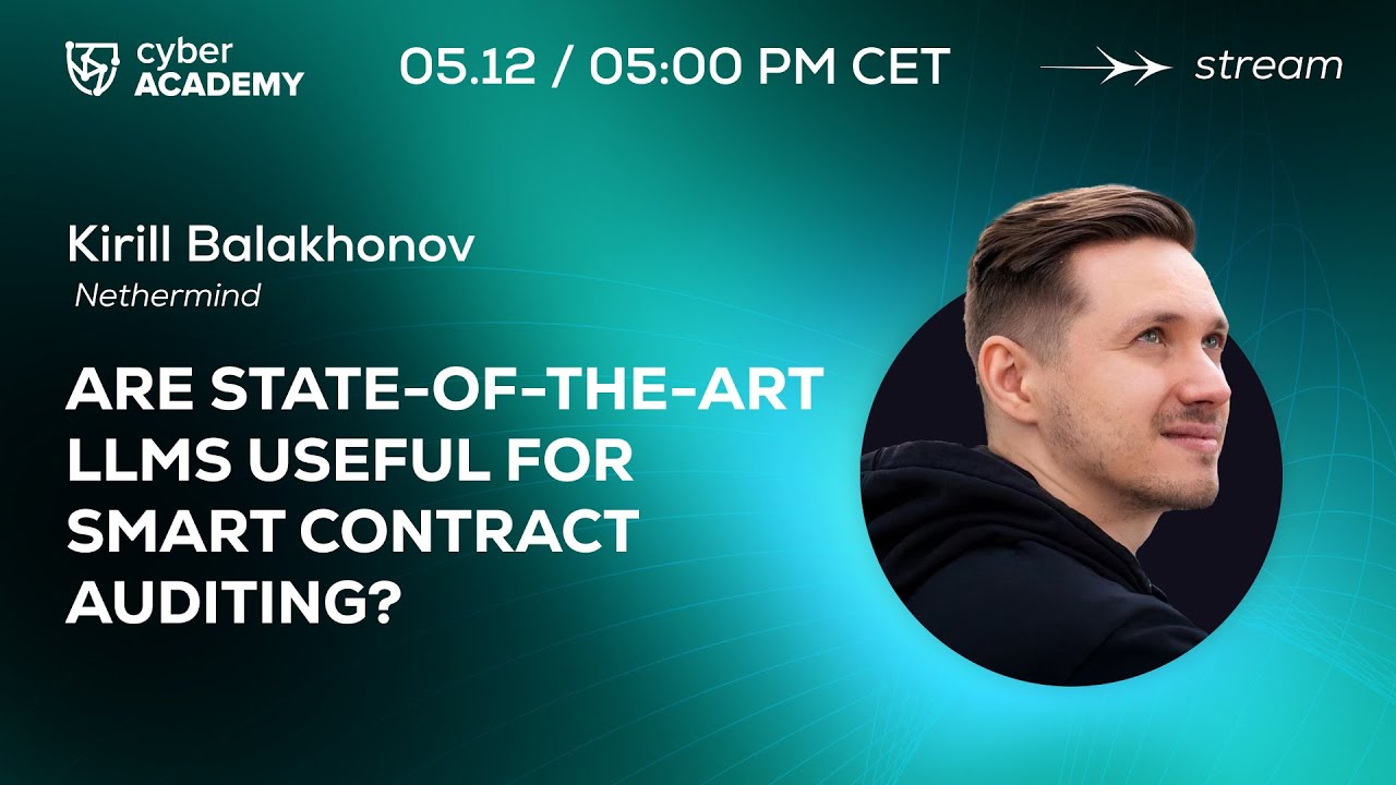 Насколько LLMки полезны для аудита смарт-контрактов? 🤖 Kirill Balakhonov