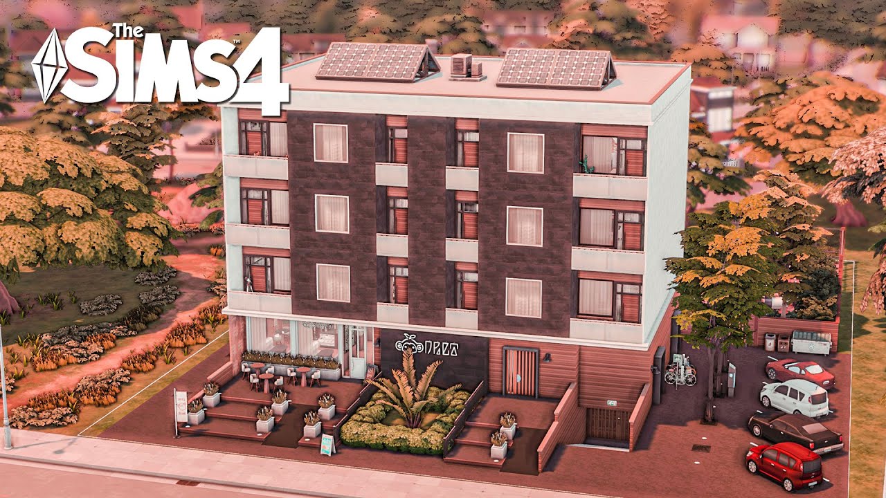 Modern Block build | Sims 4 | Stop motion + voice over | No CC