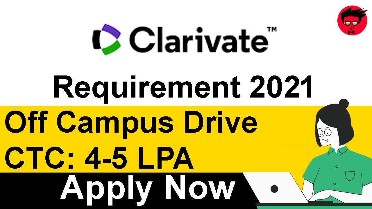 Clarivate Fresher Hiring  Batch 2020 | off campus hiring | IT Jobs | HP Jobs 2021