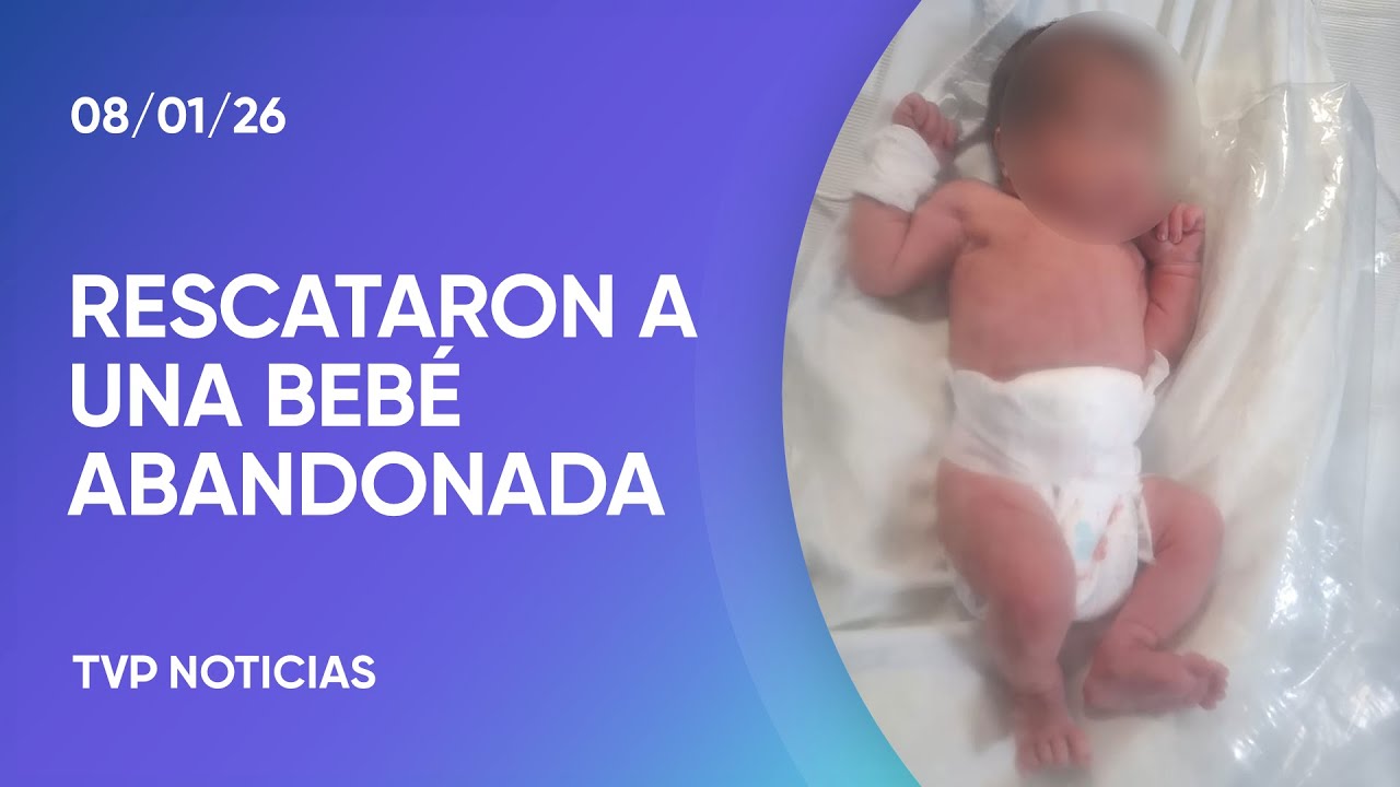 Una bebé abandonada fue rescatada de una tacho de basura