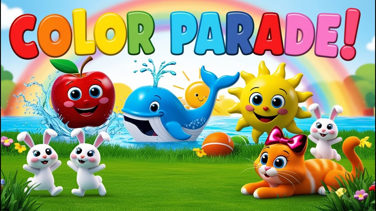 Learn Colors with Cute Characters | Color Parade for Kids | Little Discoveries #nurseryrhyme