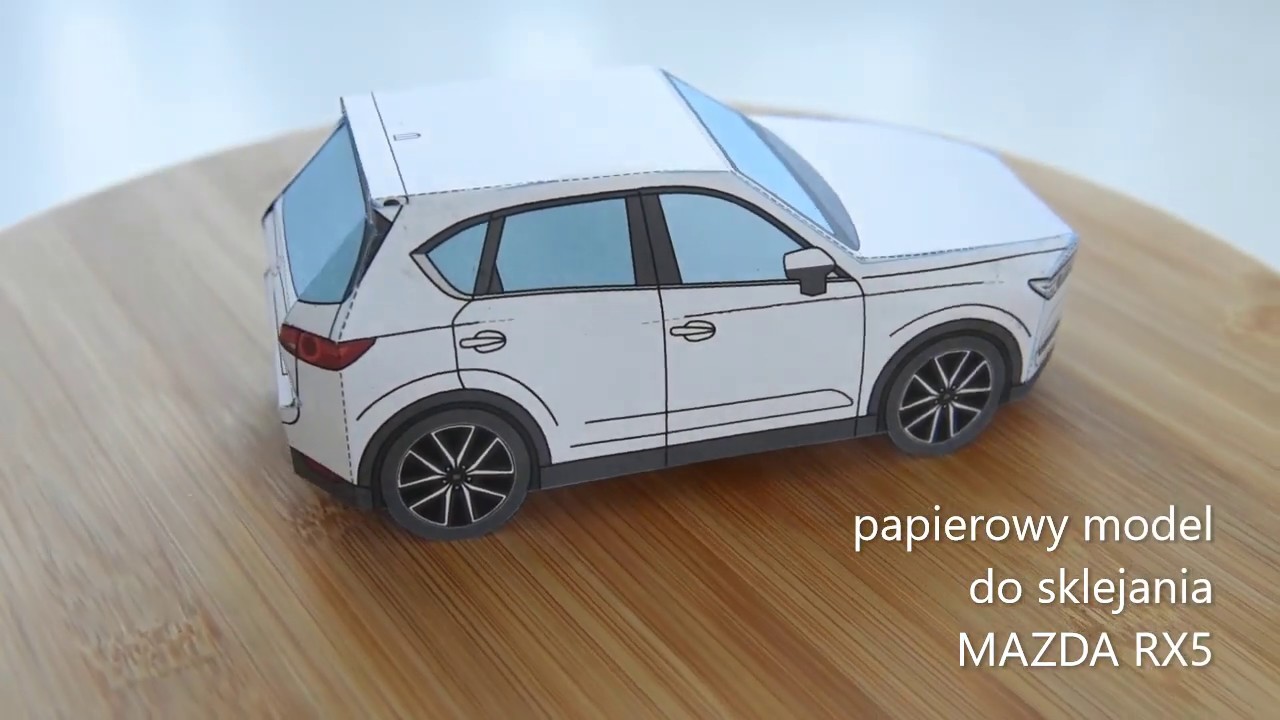 Mazda CX5 papierowy model do sklejania