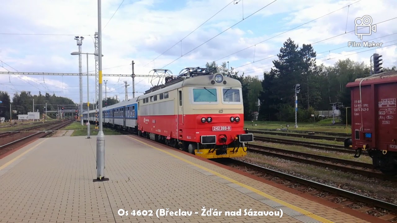 Vlaky Žďár nad Sázavou 5.9.2019