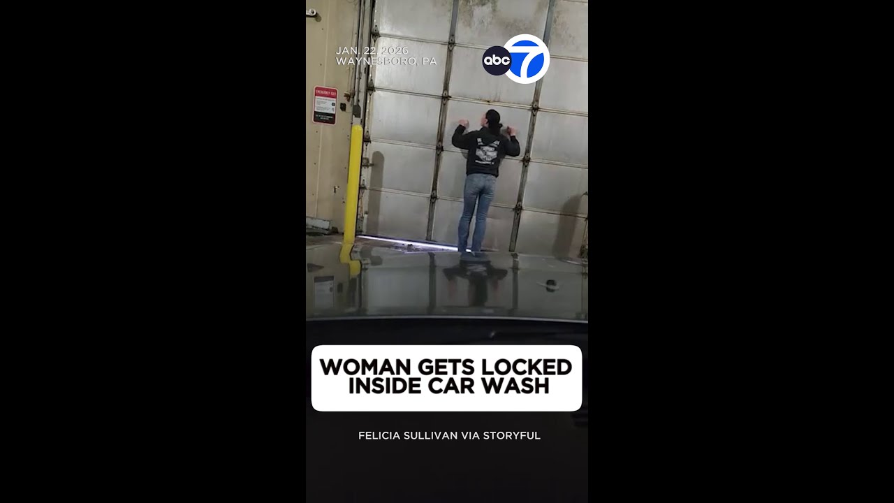 Woman gets locked inside car wash