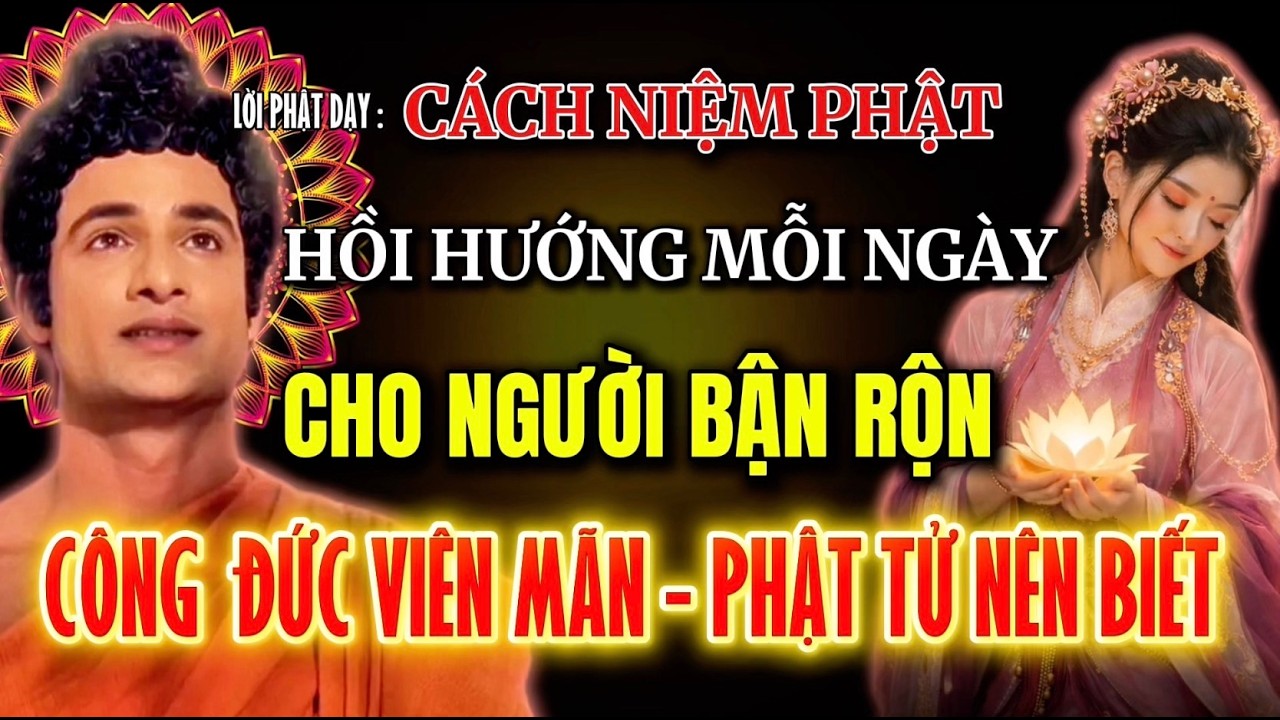 Lời Phật Dạy : Cách Niệm Phật Hồi Hướng Mỗi Ngày Cho Người Bận Rộn - Phật Tử Nên Biết