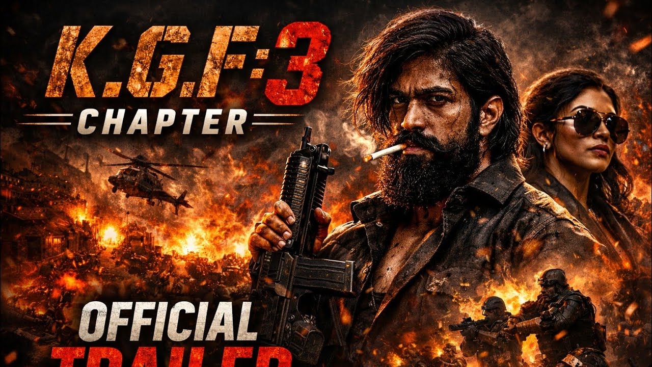 K.G.F: Chapter 3 - Official Trailer | Rocking Star Yash | Prabhas | Prashanth Neel
