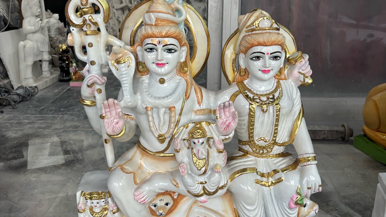Gori sankar marble murti | shiv pariwar marble murti ..9057296034