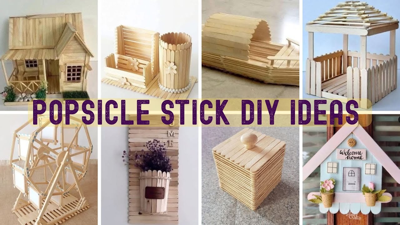 Easy Popsicle Stick Craft Ideas for Home Decor & Gifts
