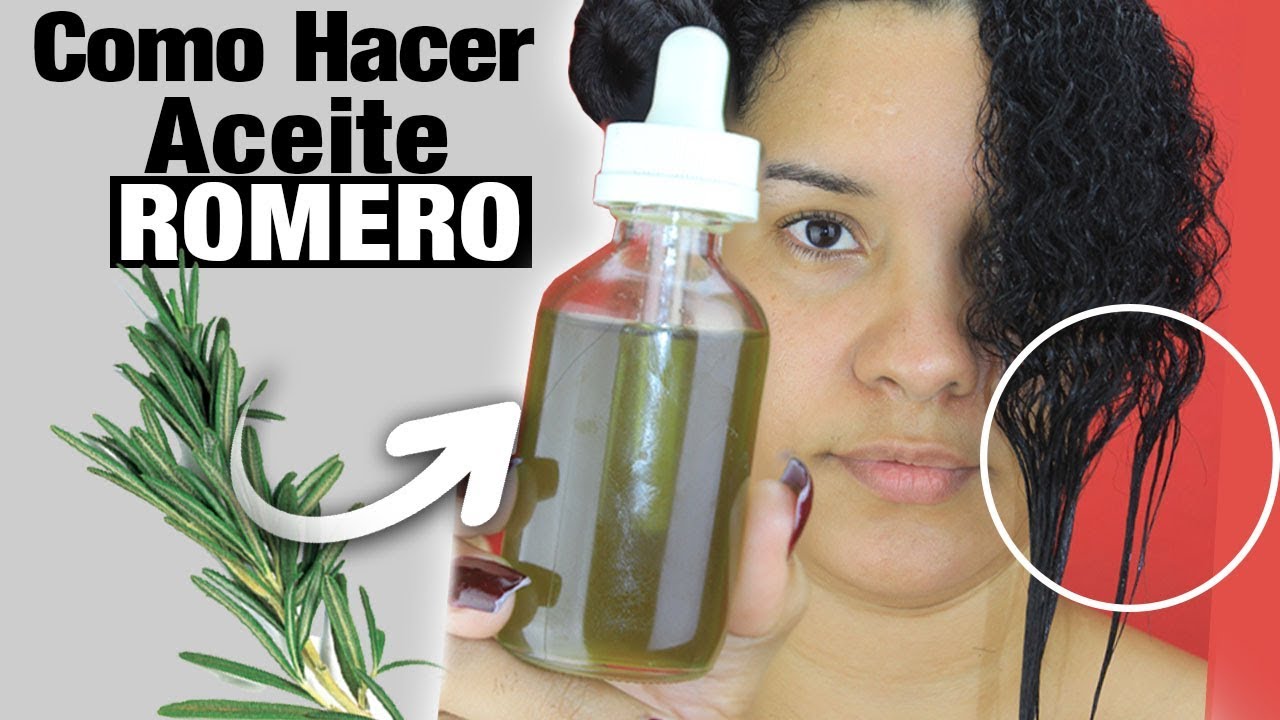 Aceite de Romero para Hacer Crecer el Cabello En Transición
