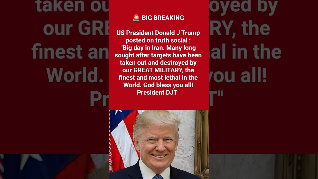 US President Donald Trump posted on truth social #newsupdate#trending#trump#iranisraelwar#shortsfeed