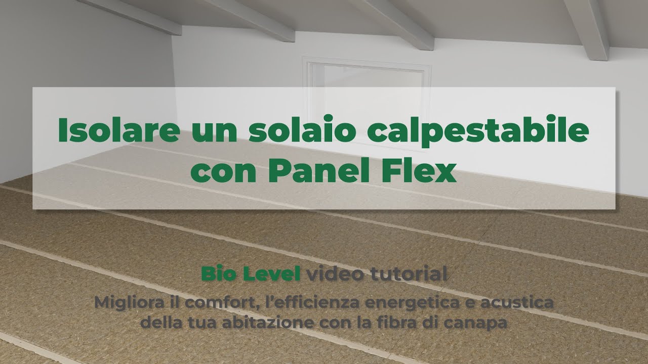 Isolare un solaio calpestabile con Panel Flex