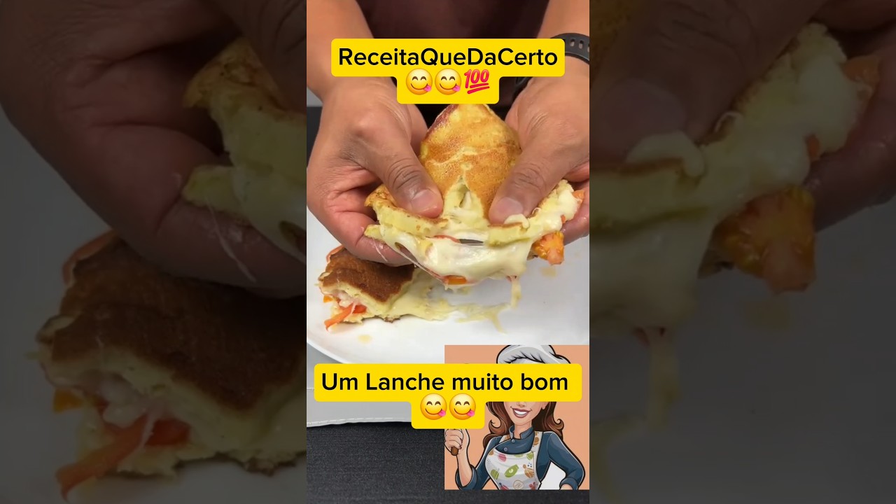 Lanche muito gostoso😋Cozinhar não precisa ser difícil 