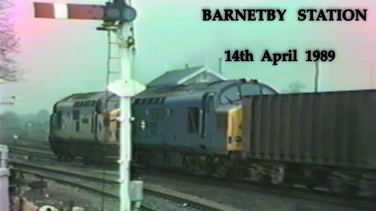 BR in the 1980s Barnetby Station on 14th April 1989