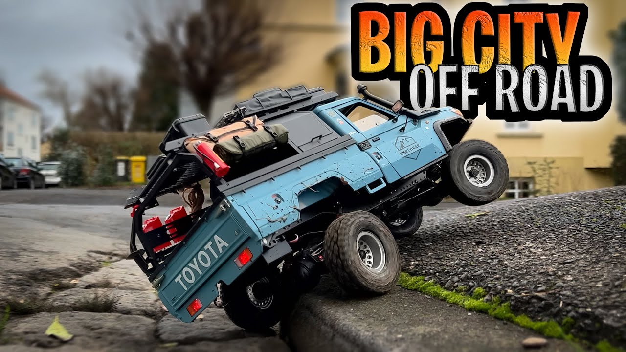 Toyota Land Cruiser 70 4x4 RC Crawler: 1/10 Rc Car Fun Trial & Offroad Driving