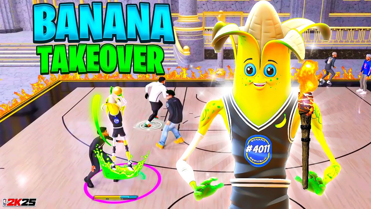 TORCHING LOCKS W/ THE BANANA MASCOT IN THE COMP STAGE ON NBA 2K25! BEST COMP GUARD BUILD 2K25!