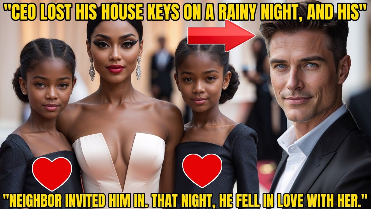 MILLIONAIRE LOST HIS KEYS ON A RAINY NIGHT. HIS NEIGHBOR INVITED HIM IN. HE FELL IN LOVE WITH HER.