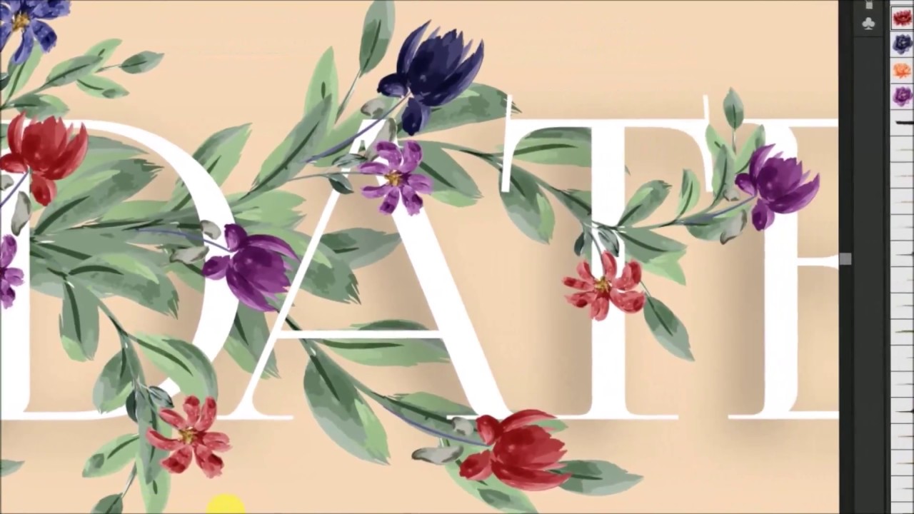 Illustrator Tutorials | Watercolor Brushes, Save the Date, TL