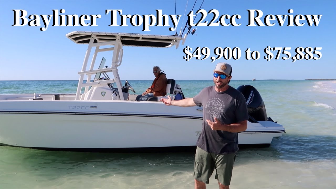 Reviewing the Bayliner Trophy T22cc with a 150 Mercury. Explore Tarpon Springs and fishing offshore