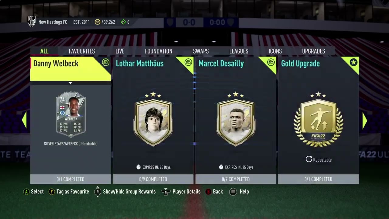 74 Danny Welbeck Silver Stars SBC FIFA 22