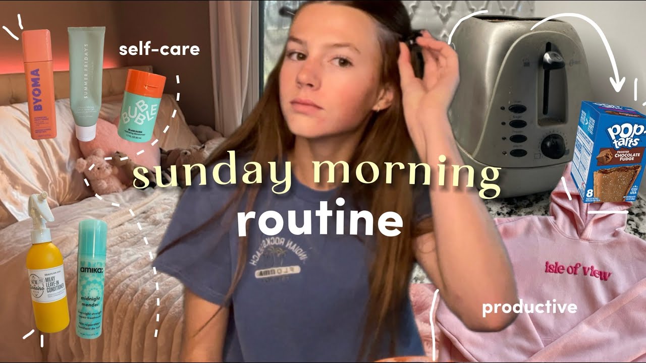 sunday morning routine! *productive, self-care*