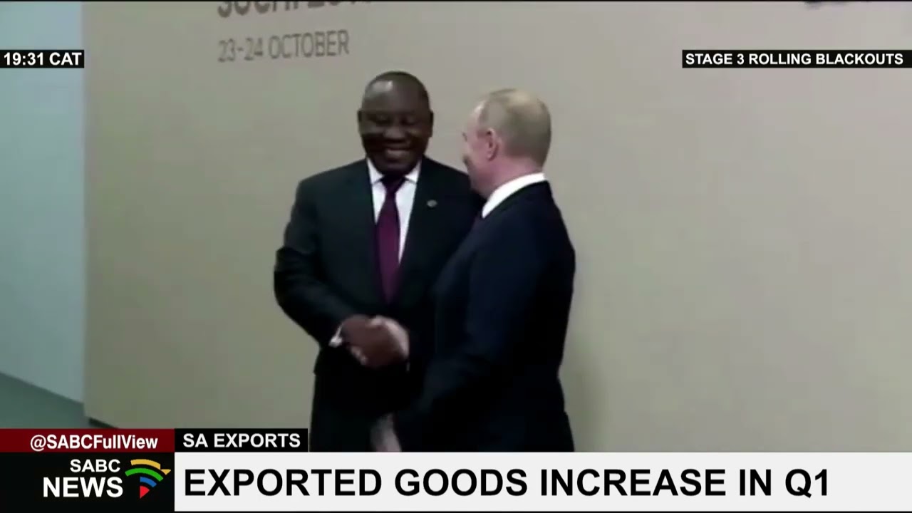 SA's exports amounted to R485 billion in Q1