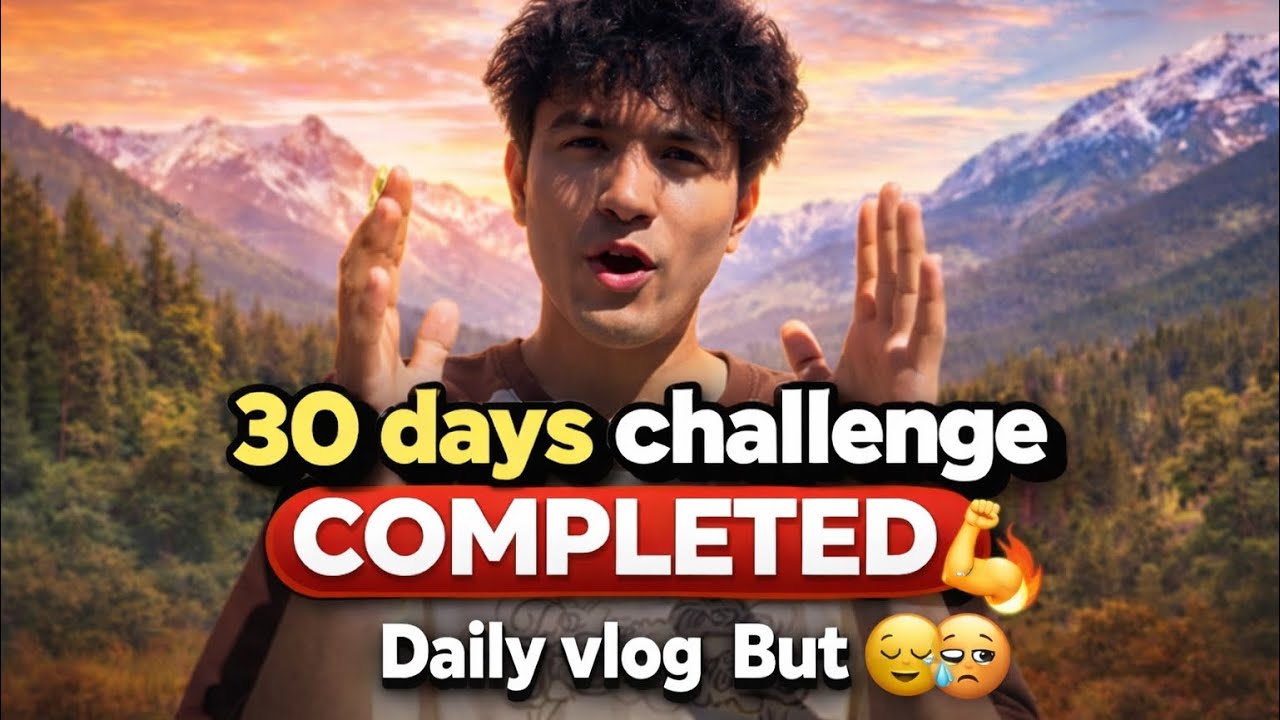 30 days ka challenge complete to kr liya but us hisab se support Ni mila 😌😣