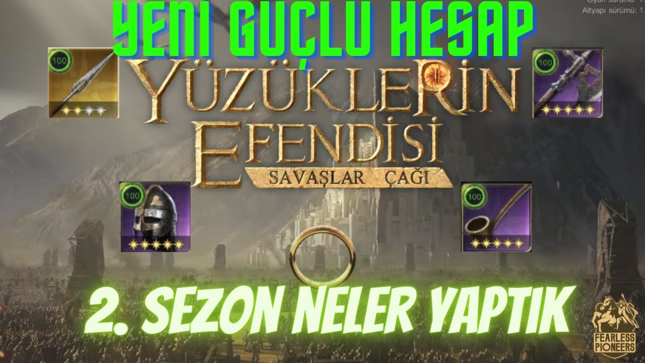 Yeni Hesabımız | 2.Sezon Neler Yaptık | LOTR: Rise to War