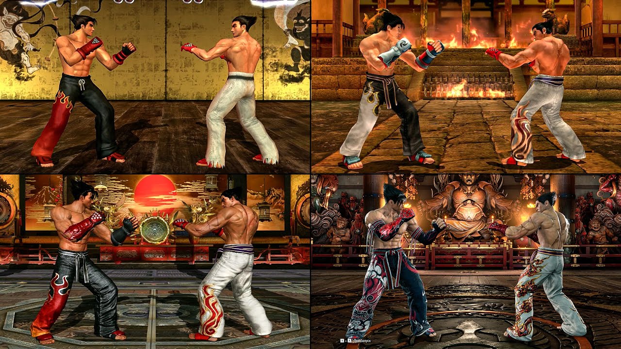 Evolution of JIN VS KAZUYA Fight in ALL Tekken Games | 2K 60FPS