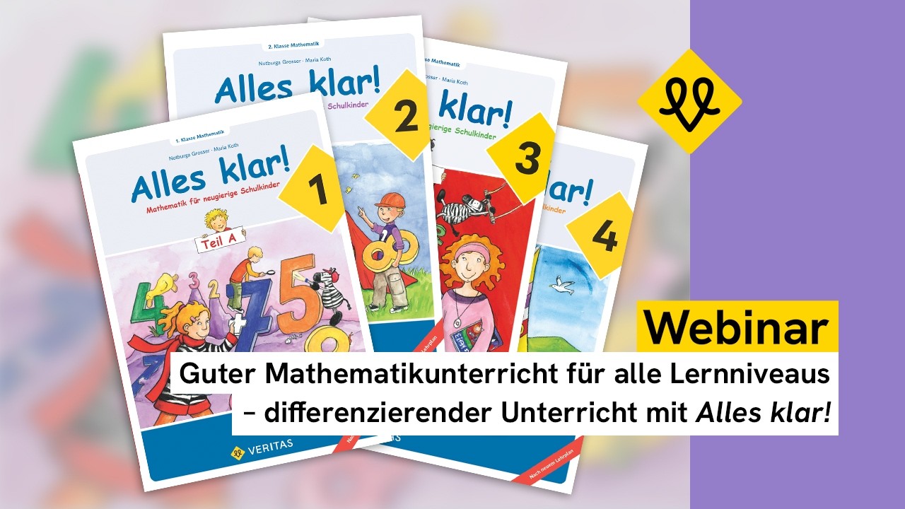 Webinar: Guter Matheunterricht für alle Lernniveaus – differenzierender Unterricht mit „Alles klar!“