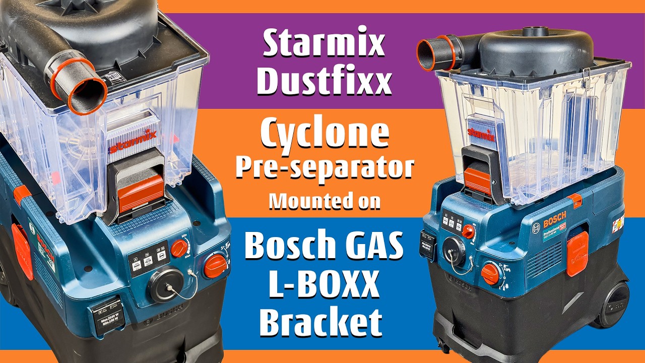 Mounting Bracket for Bosch GAS Vacuum Cleaners Starmix Dustfixx Cyclone Preseparator #boschtools