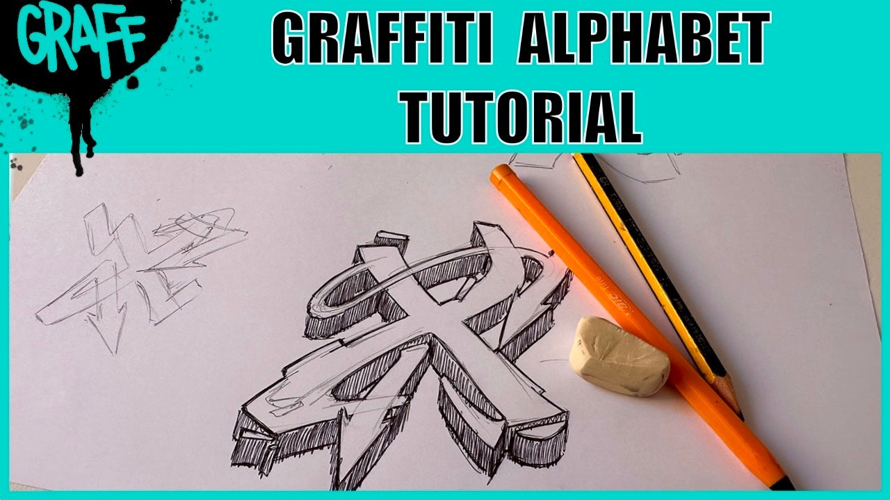 Como dibujar la letra X en papel al estilo GRAFFITI WILDSTYLE