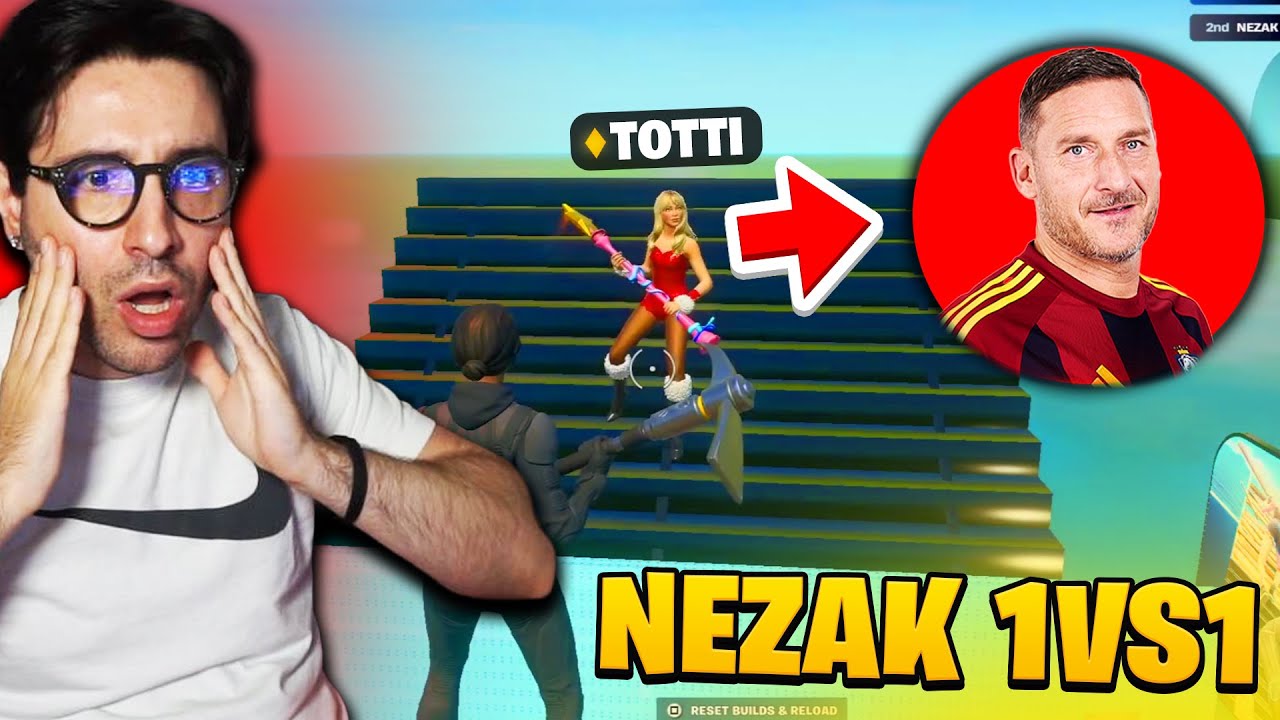 Incontro FRANCESCO TOTTI nella mia nuova MAPPA 1v1 (😂)