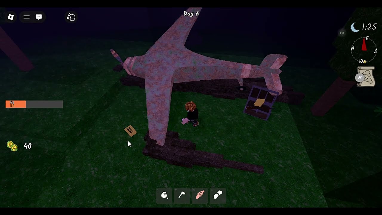 I did a task from the taskbar in 99 nights in the forest.