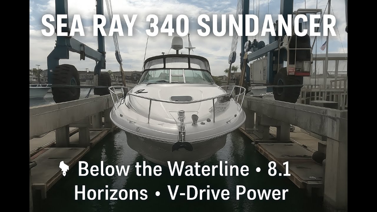 Sea Ray 340 Sundancer – Below the Waterline | V-Drives • Hull Inspection by South Mountain Yachts