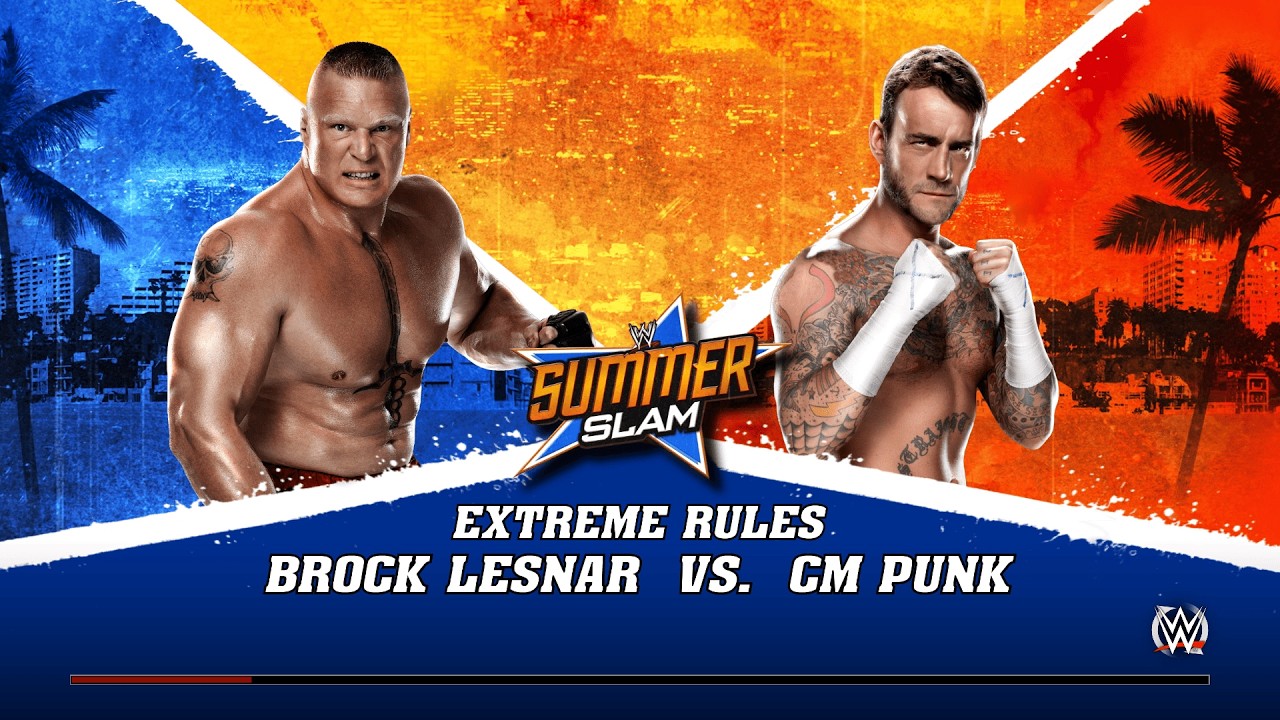 Brock Lesnar vs Cm Punk SummerSlam 2013 | Fantasy Booking
