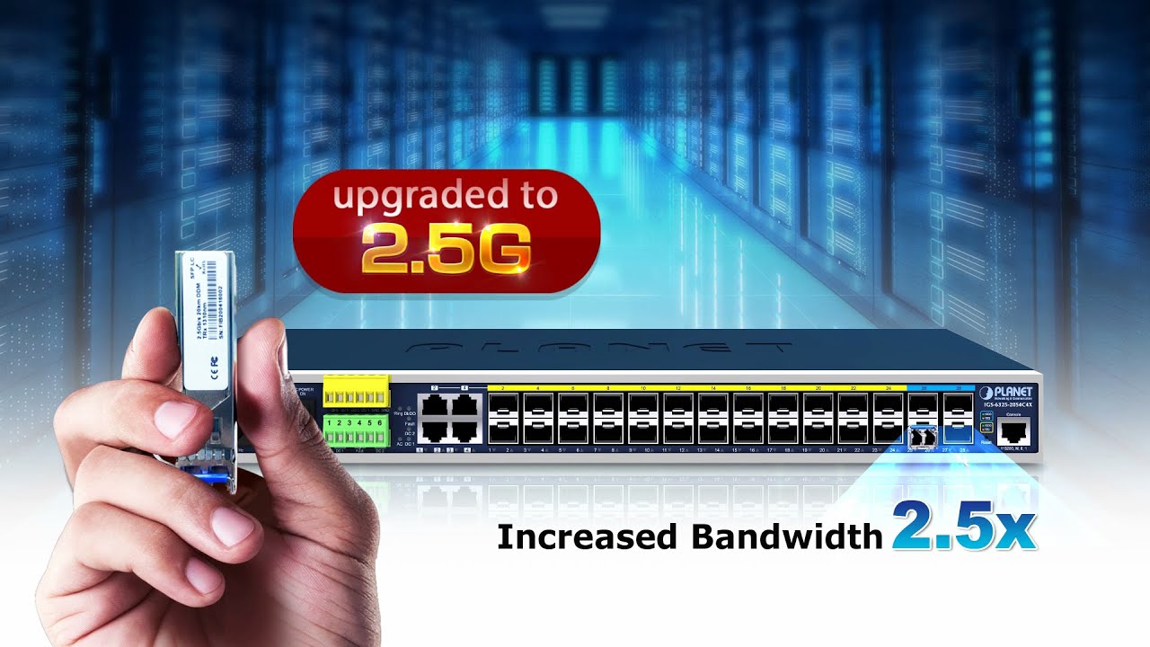 PLANET 2.5G Fiber Speed Solution