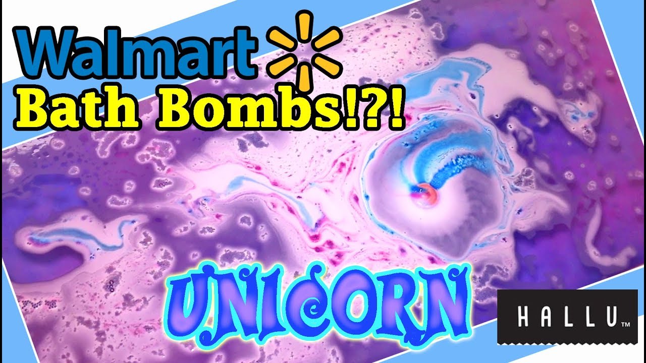 Бомбочки для ванны из Walmart ?? Бомбочка для ванны &laquo;Единорог&raquo; от HALLU &mdash; демонстрация + подводны...