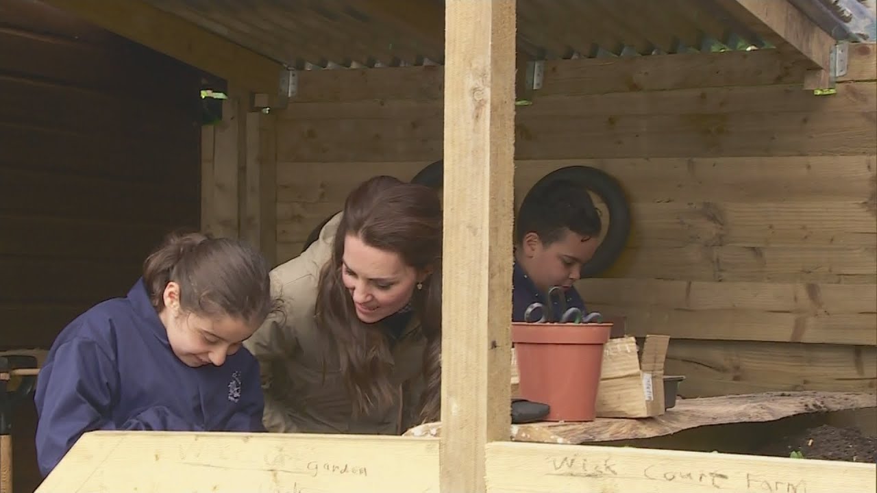The Duchess of Cambridge spends the day at the Farms for City Children project