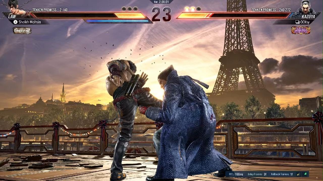 TEKKEN8 law vs aggressive kazuya