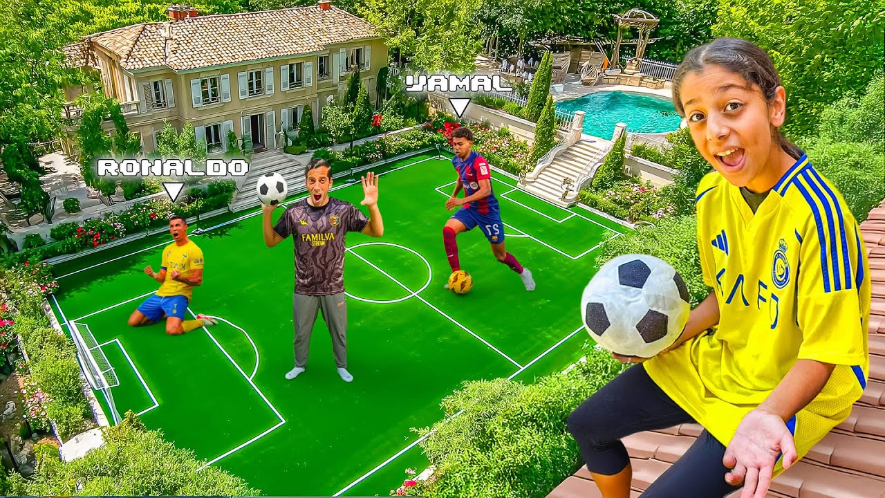 J'AI CONSTRUIT UN VRAI TERRAIN DE FOOTBALL PRO DANS MON JARDIN ! 😍